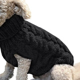 Soft Winter Cable Knit Pet Sweater