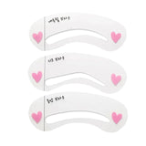 12 Style Reusable DIY Eyebrow Stencil Set