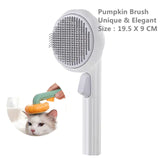 Self Cleaning Pumpkin Pet Brush