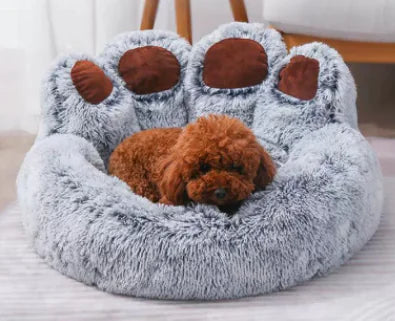 Long Plush Cat Bed