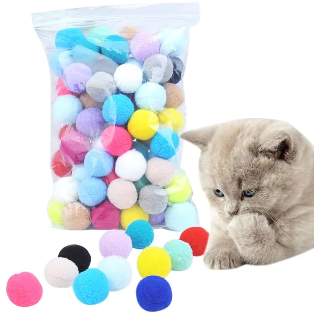 Pom Pom Chew Ball Cat Toy