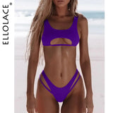 High Cut Hollow Out Micro Swimwear