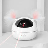 Rotating Laser Feather Cat Toy