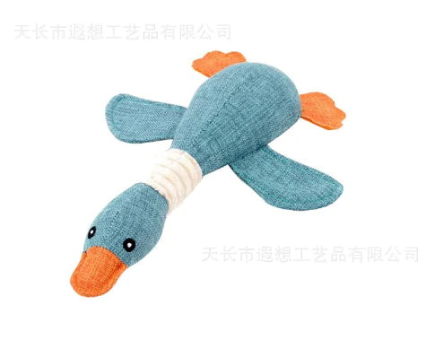 Cloth Goose Squeek Toy