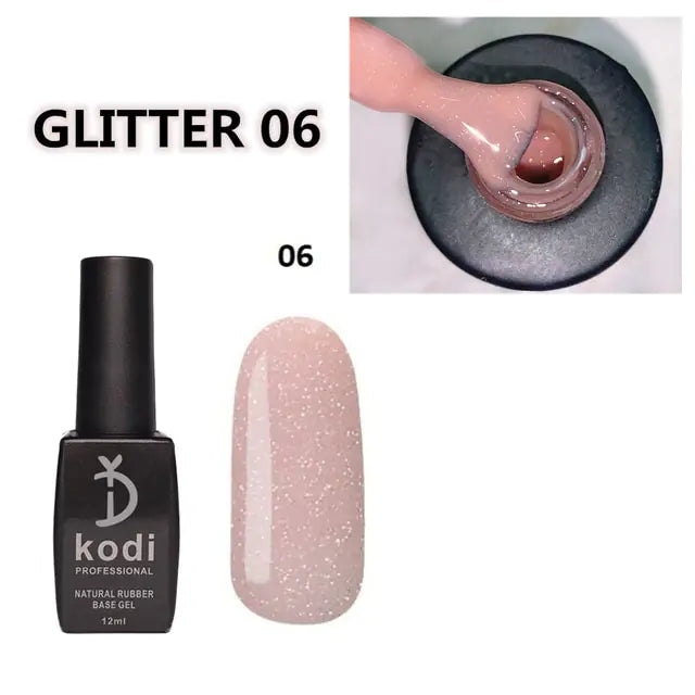 2 in 1 Glitter Nail Polish Base