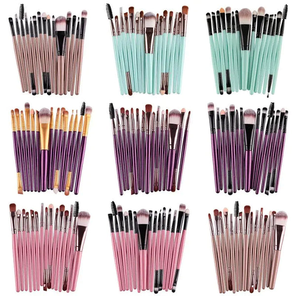 15 Piece Brush Makeup Kit