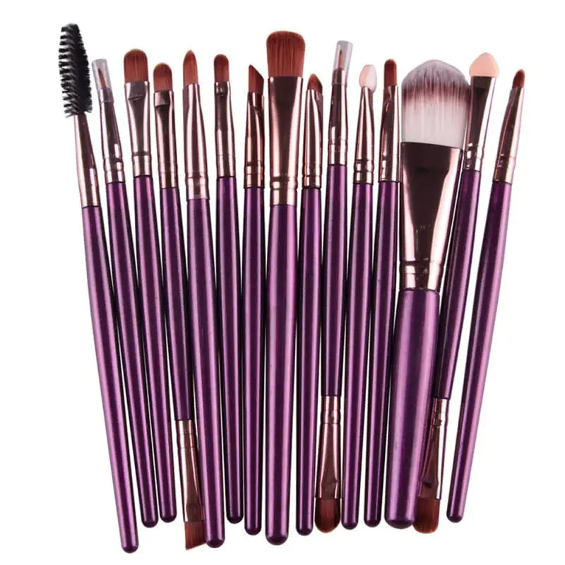 15 Piece Brush Makeup Kit