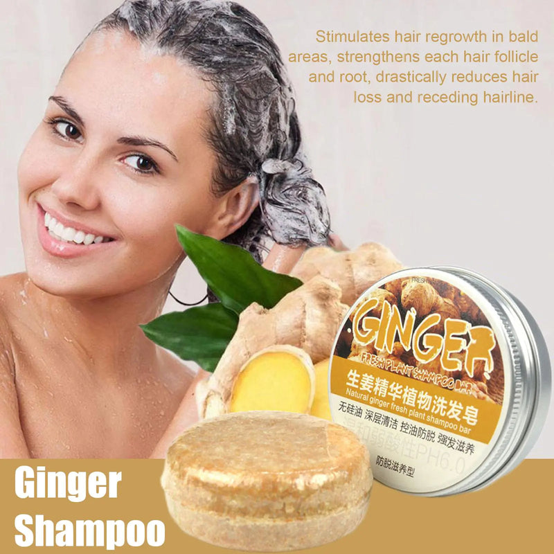 Ginger Polygonum Soap Hair Growth Shampoo