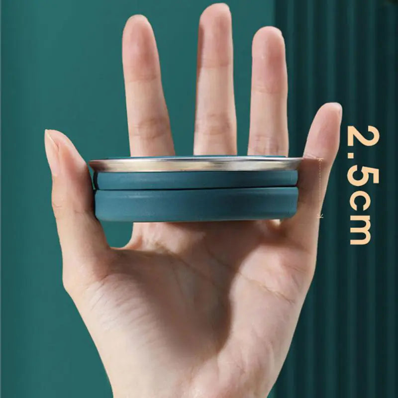 Portable Silicone Retractable Cup With Lid