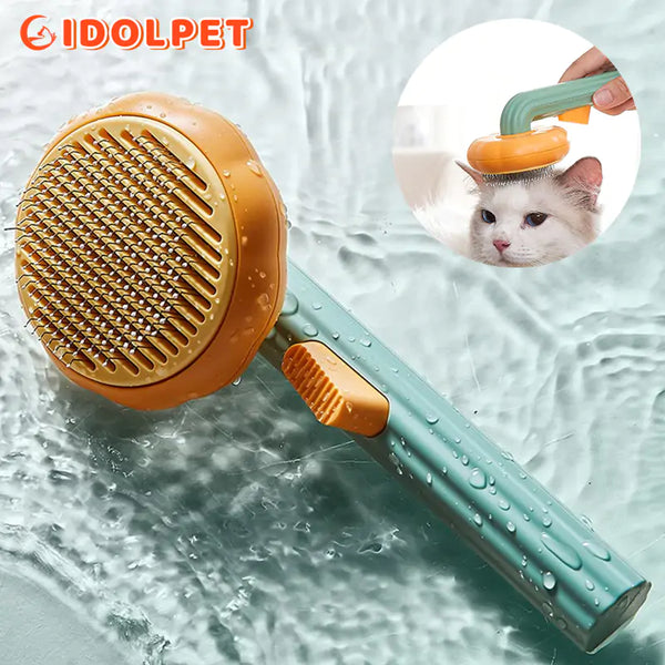 Self Cleaning Pumpkin Pet Brush