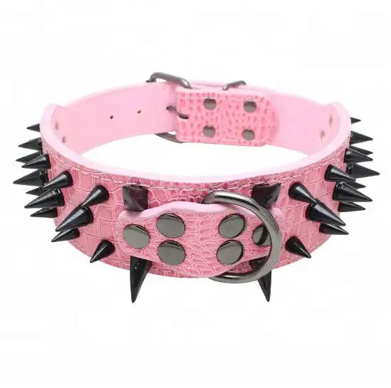 Spiked Studded Leather Collars