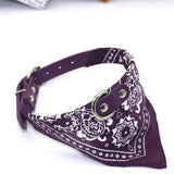 Leather Adjustable Scarf Pet Collar