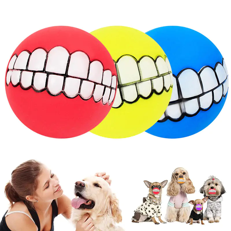 Silicon Chew Ball Teeth Toy for Large Breeds