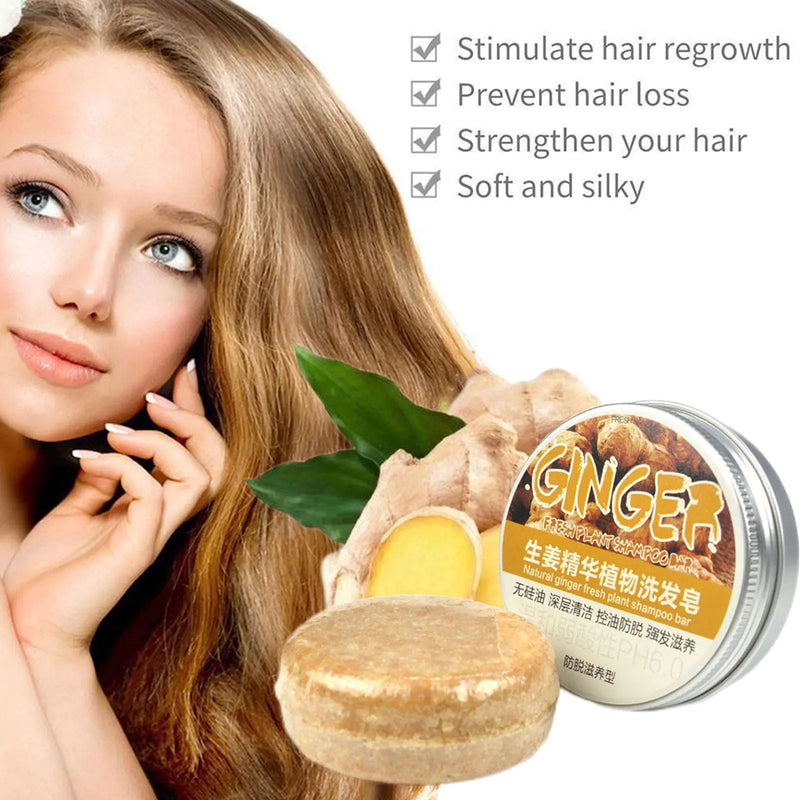 Ginger Polygonum Soap Hair Growth Shampoo