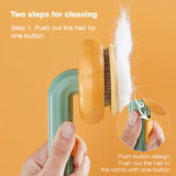 Self Cleaning Pumpkin Pet Brush