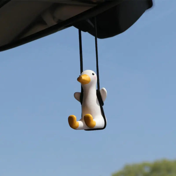 Swing Duck Rearview Mirror Pendant