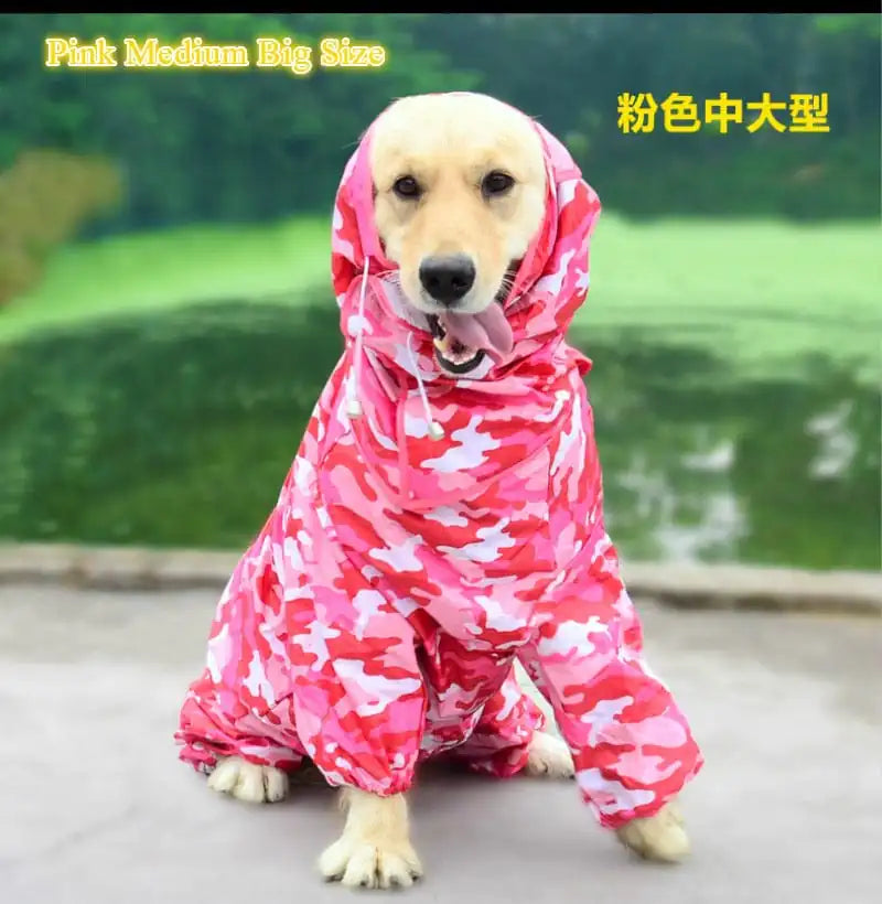 Dog Waterproof Raincoat Jumpsuit