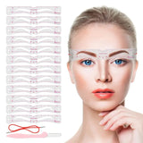 12 Style Reusable DIY Eyebrow Stencil Set