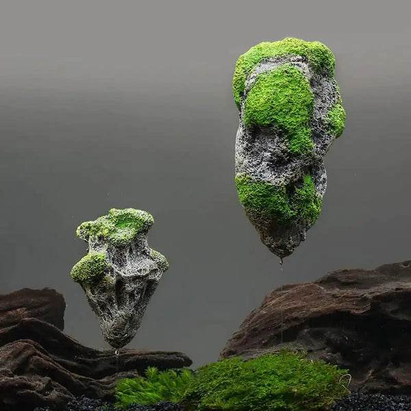 Floating Moss Rock Aquarium Decorations