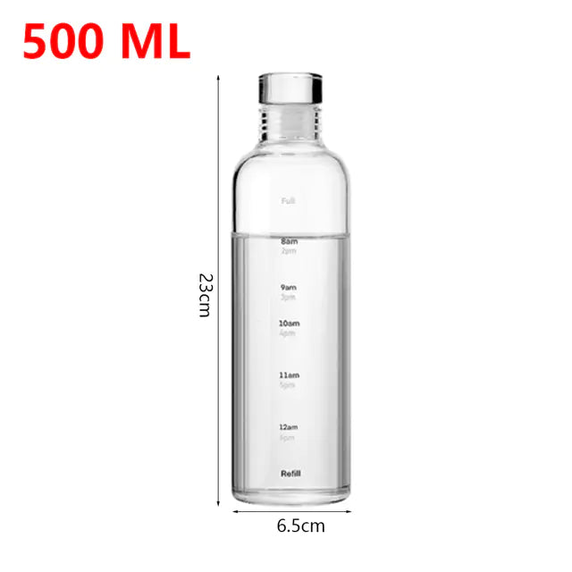 Water Bottle With Time Marker