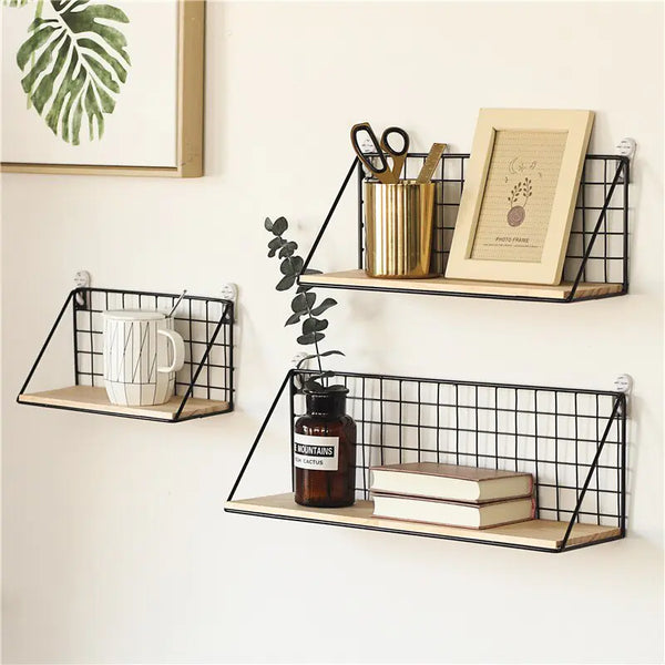 Wooden Wall Hanging Shelves