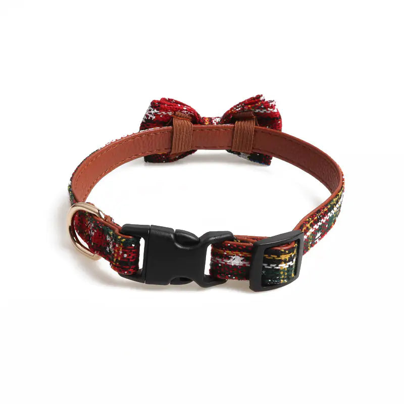 Red Striped Puppy/Cat Collar