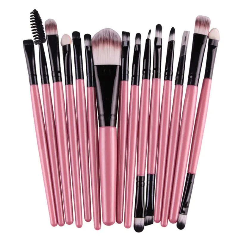 15 Piece Brush Makeup Kit