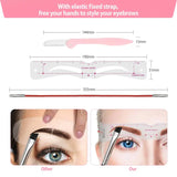 12 Style Reusable DIY Eyebrow Stencil Set