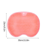 Bath Mat Back Massage Silicone Brush