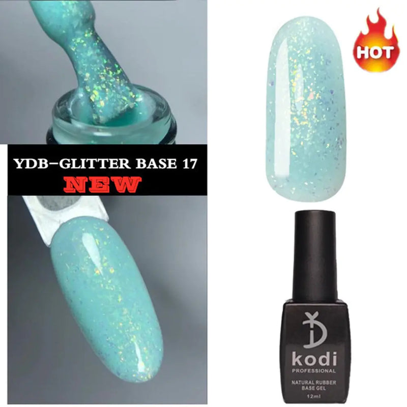 2 in 1 Glitter Nail Polish Base