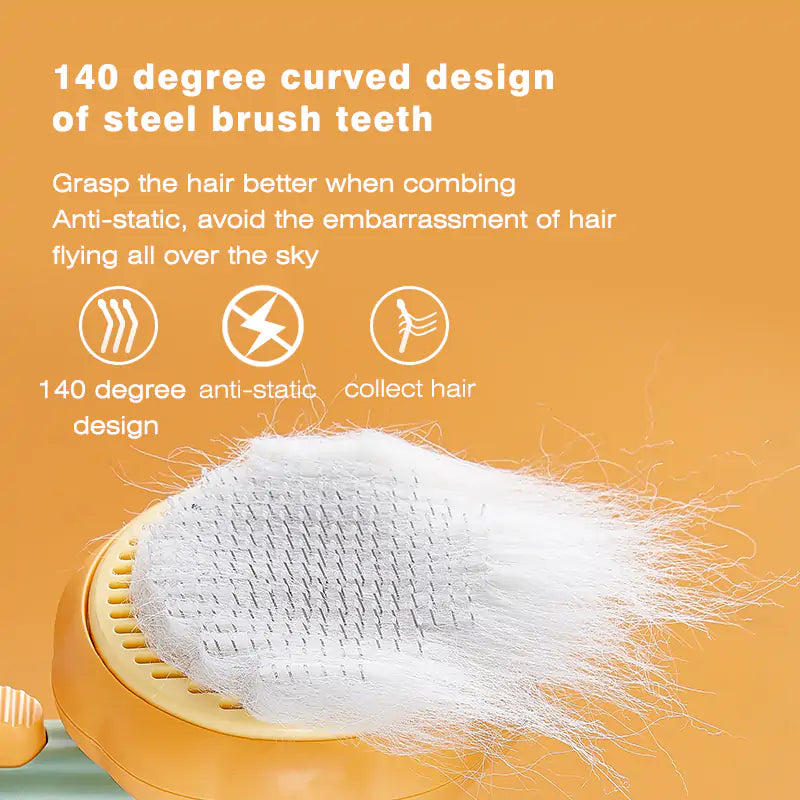 Self Cleaning Pumpkin Pet Brush