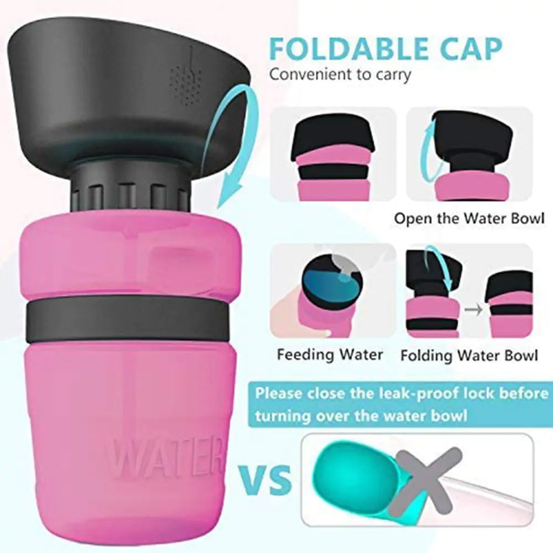 Foldable Dog Water Bottle