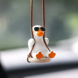 Swing Duck Rearview Mirror Pendant